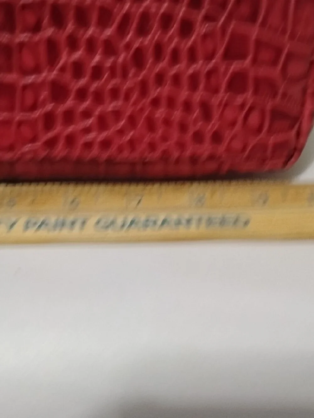 Patricia Nash Novella Frame Red Croc-Embossed Frame Satchel Handbag - Picture 5 of 12